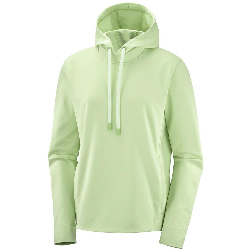 Sudadera Salomon Mujer Verde Claro - Salomon Argentina COMET MID W,356401-QMU